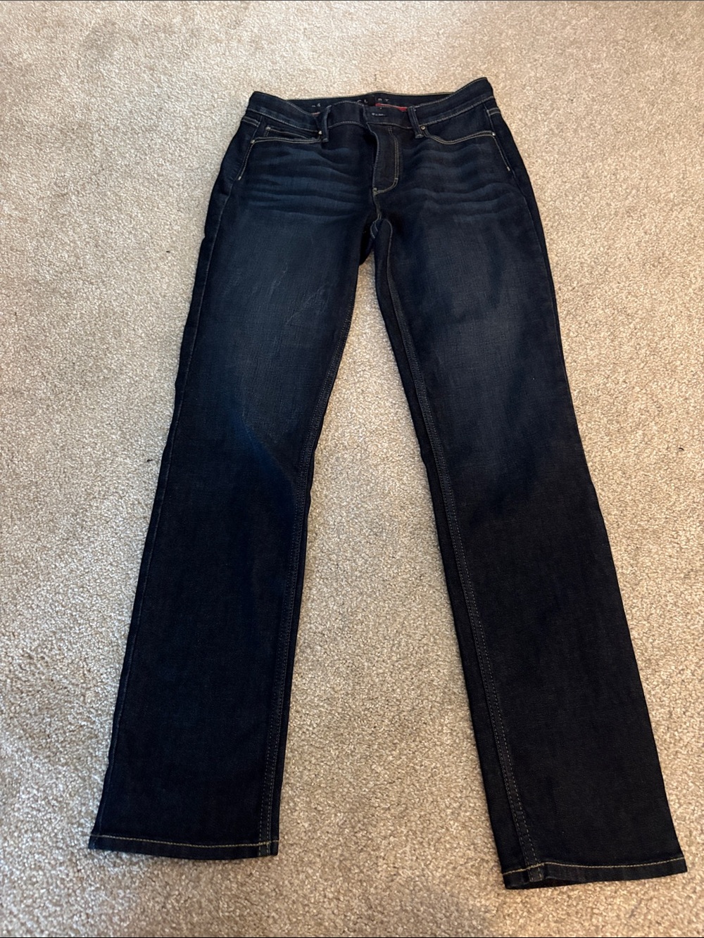 White House Black Market Women's Dark Sculpt Straight-Leg Jeans sz 4